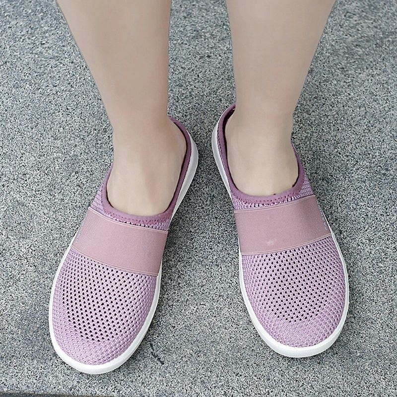 Dame Casual Fashion Mesh Komfortable Slip-on Loafers