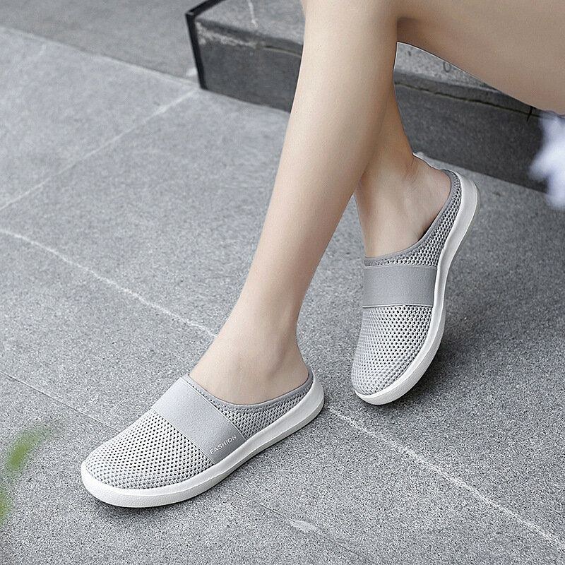 Dame Casual Fashion Mesh Komfortable Slip-on Loafers