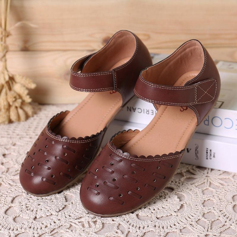 Dame Casual Hollow Out Hoop Loop Flats