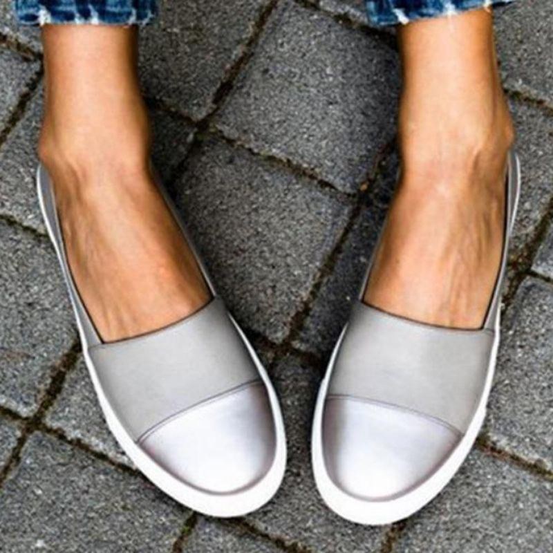 Dame Casual Pure Color Syning Flats