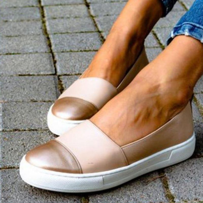 Dame Casual Pure Color Syning Flats