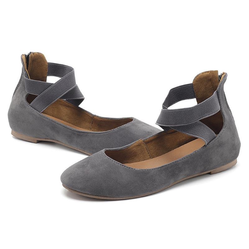 Dame Casual Ruskind Flats Cross Sko