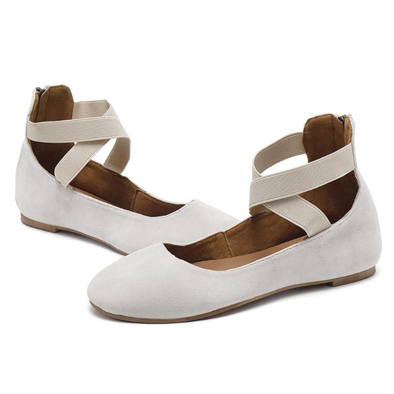 Dame Casual Ruskind Flats Cross Sko