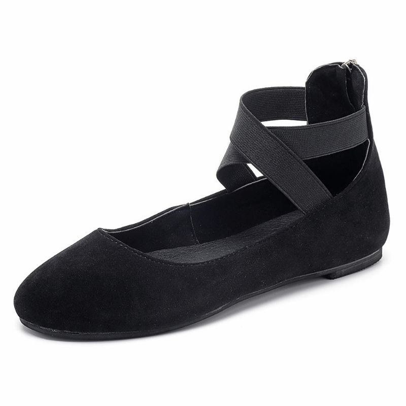 Dame Casual Ruskind Flats Cross Sko