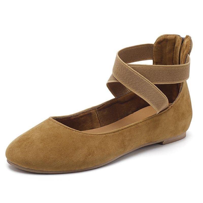 Dame Casual Ruskind Flats Cross Sko