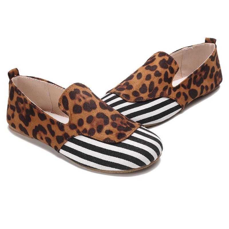 Dame Casual Ruskindssyning Slip On Flats