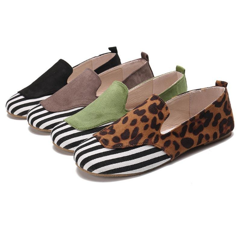 Dame Casual Ruskindssyning Slip On Flats