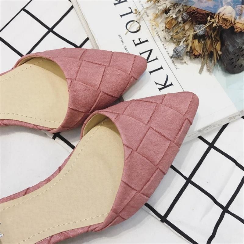 Dame Comfy Spidstå Chic Ankelspænde Strop D'orsay Flats