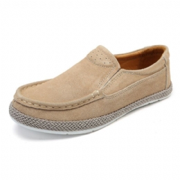 Dame Comfy Wearable Ensfarvet Casual Slip On Flats