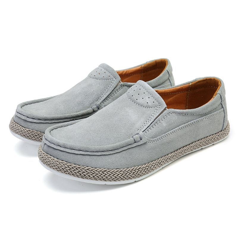 Dame Comfy Wearable Ensfarvet Casual Slip On Flats