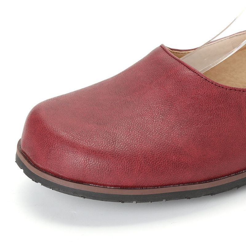 Dame Ensfarvet Casual Ankelspænde Strap Flade Loafers