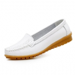 Dame Flade Sko Casual Slip On Outdoor Loafers