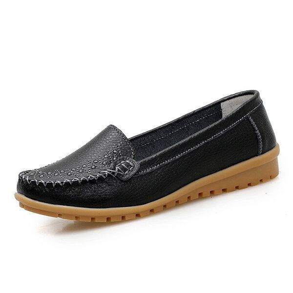 Dame Flade Sko Casual Slip On Outdoor Loafers