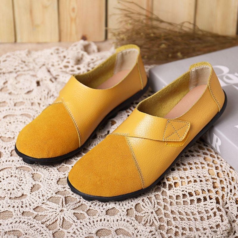 Dame Flats Shoes Slip On Komfortable Loafers Sko