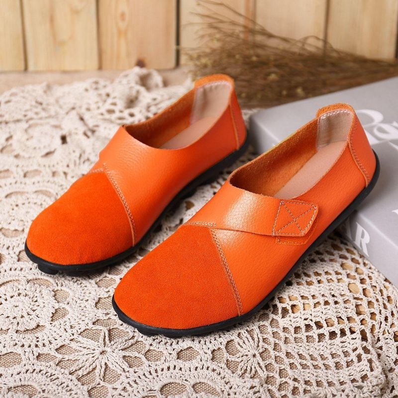 Dame Flats Shoes Slip On Komfortable Loafers Sko