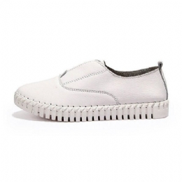 Dame Forår Casual Flats Spidse Tå Bløde Såler Sko Slip On Flat Loafers