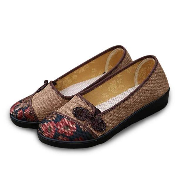 Dame Fritid Chic Sko Åndbar Slip-on Loafers Svedabsorberende Flats