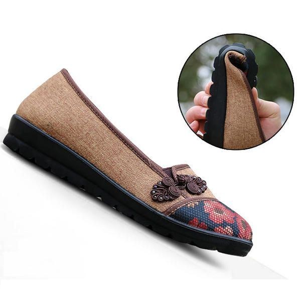 Dame Fritid Chic Sko Åndbar Slip-on Loafers Svedabsorberende Flats