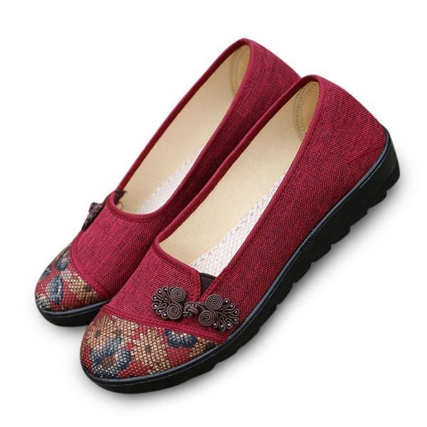 Dame Fritid Chic Sko Åndbar Slip-on Loafers Svedabsorberende Flats