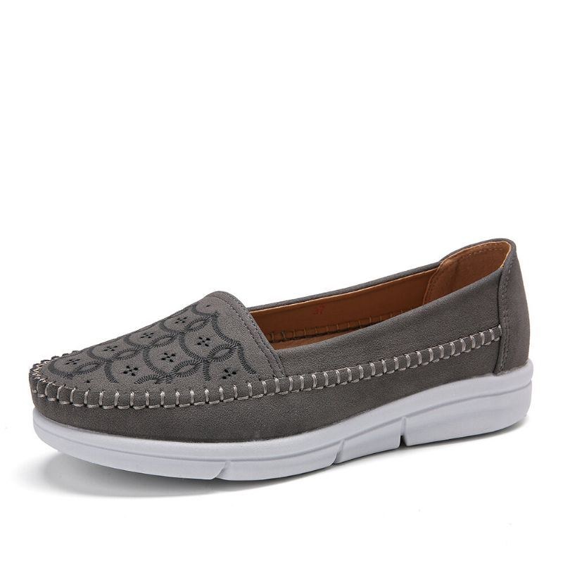 Dame Hand Stricing Hollow Comfy Massage Åndbar Casual Flats