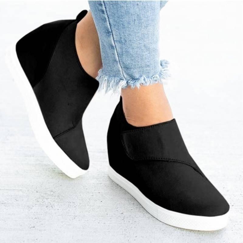 Dame Hook Loop Hidden Heel Casual Loafers