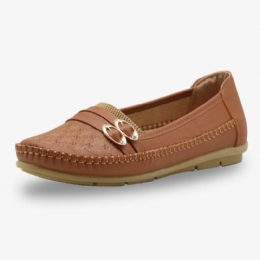 Dame Hult Spænde Slip On Bløde Åndbare Casual Flats