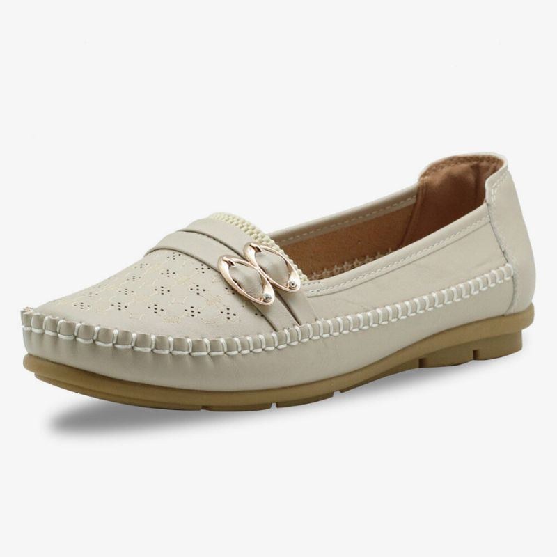 Dame Hult Spænde Slip On Bløde Åndbare Casual Flats