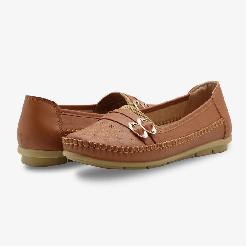 Dame Hult Spænde Slip On Bløde Åndbare Casual Flats