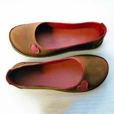 Dame Large Size Rund Toe Slip On Flats