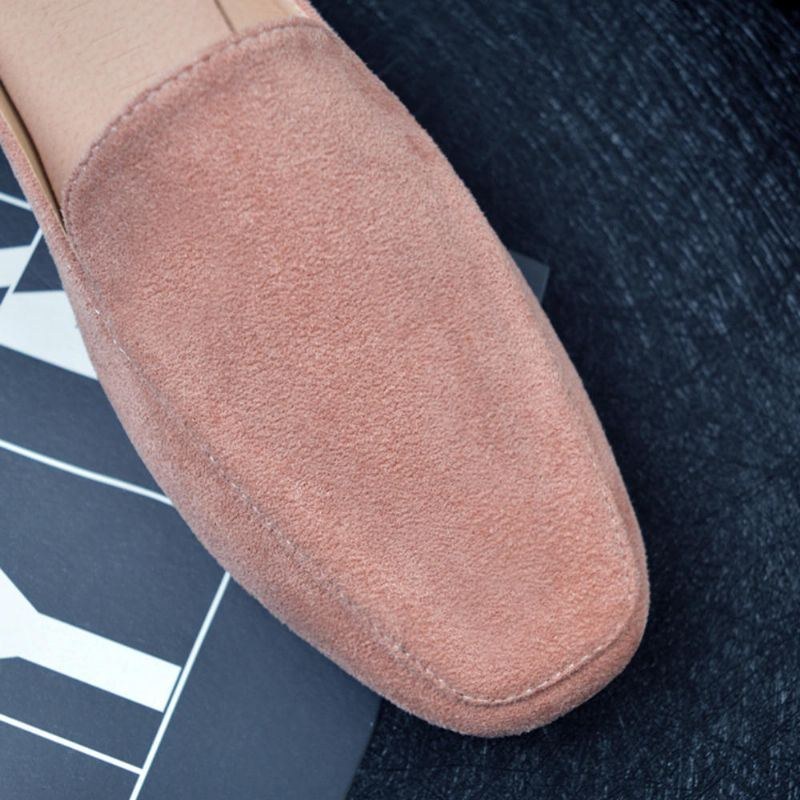 Dame Large Størrelse Pure Color Letvægts Casual Flats Loafers