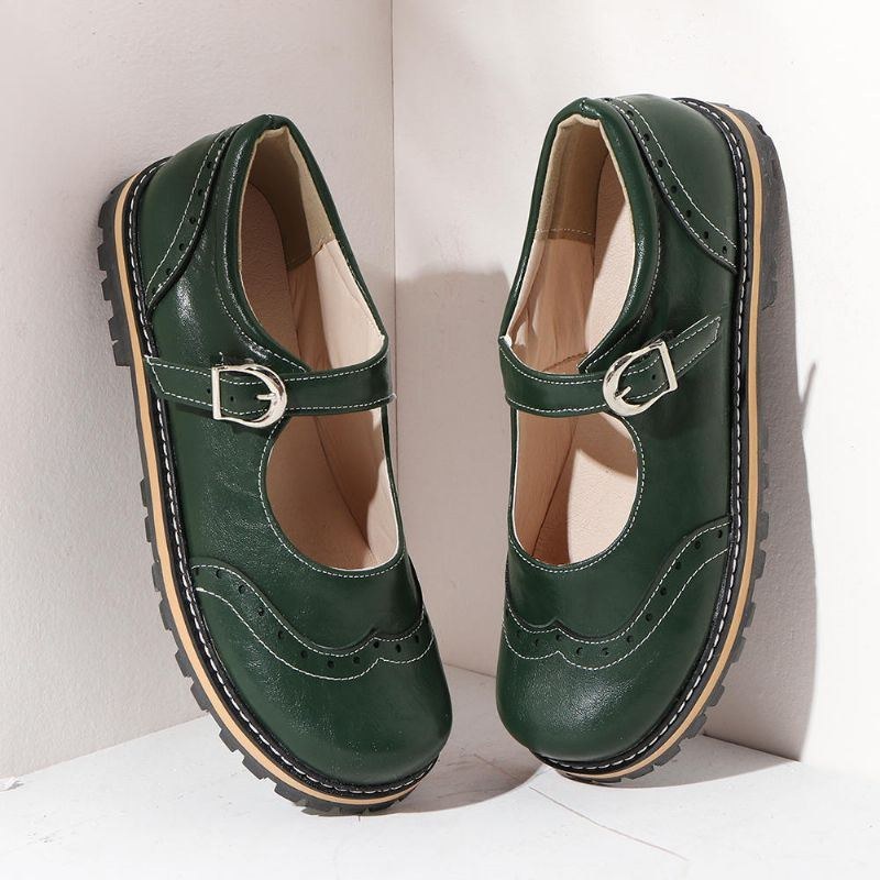 Dame Large Størrelse Skridsikre Behagelig Rund Tå Casual Spring Flats Loafers