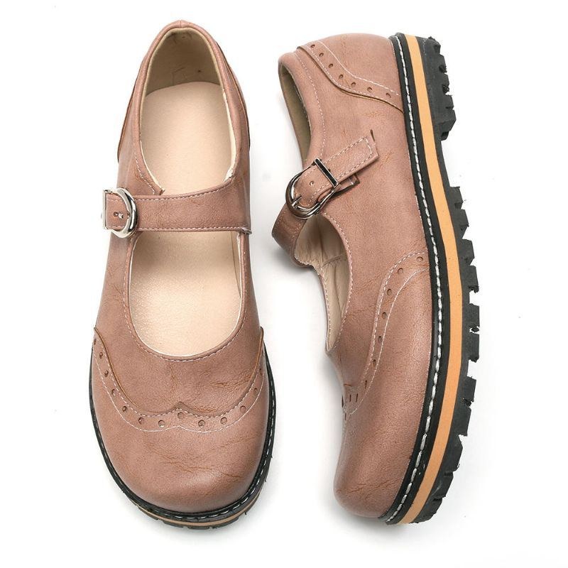 Dame Large Størrelse Skridsikre Behagelig Rund Tå Casual Spring Flats Loafers