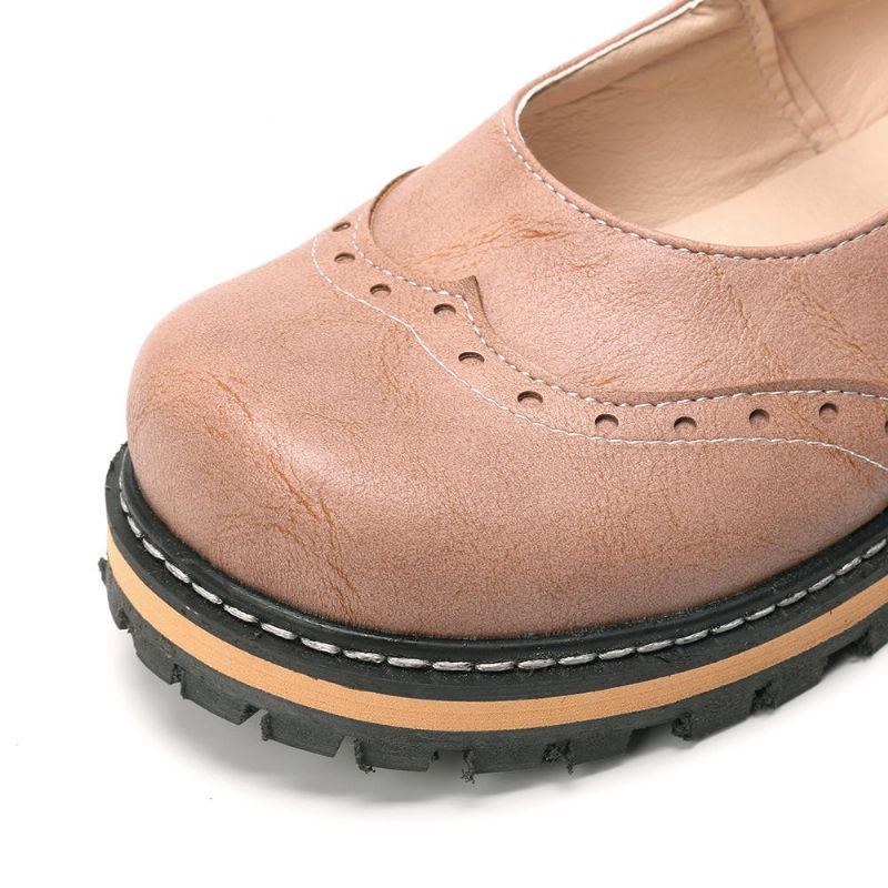 Dame Large Størrelse Skridsikre Behagelig Rund Tå Casual Spring Flats Loafers