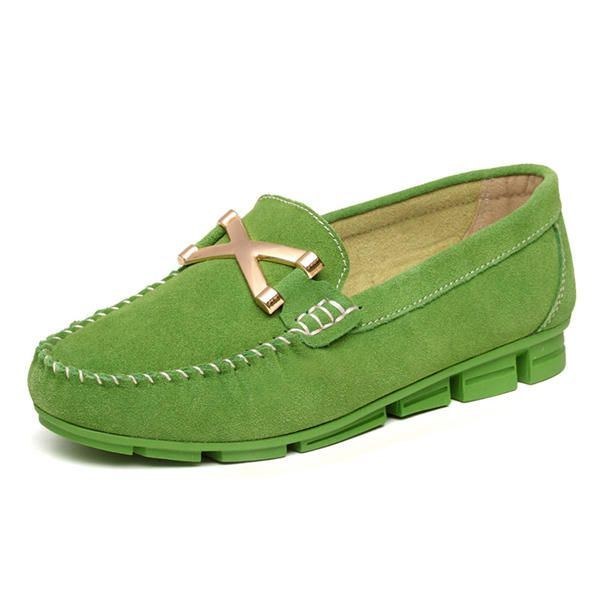 Dame New Autumn Flats Soft Sole Flats Rund Tå Flade Loafers