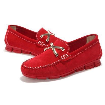 Dame New Autumn Flats Soft Sole Flats Rund Tå Flade Loafers