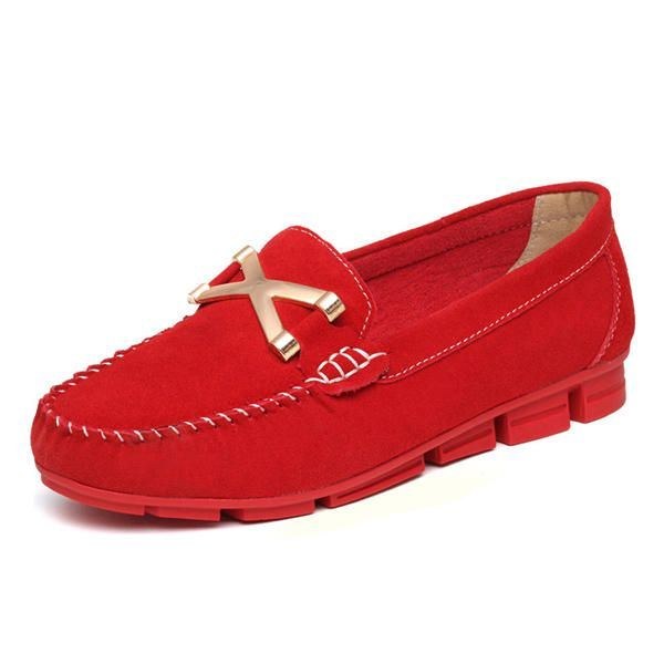 Dame New Autumn Flats Soft Sole Flats Rund Tå Flade Loafers