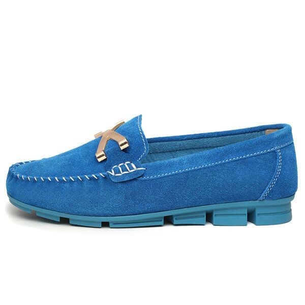 Dame New Autumn Flats Soft Sole Flats Rund Tå Flade Loafers