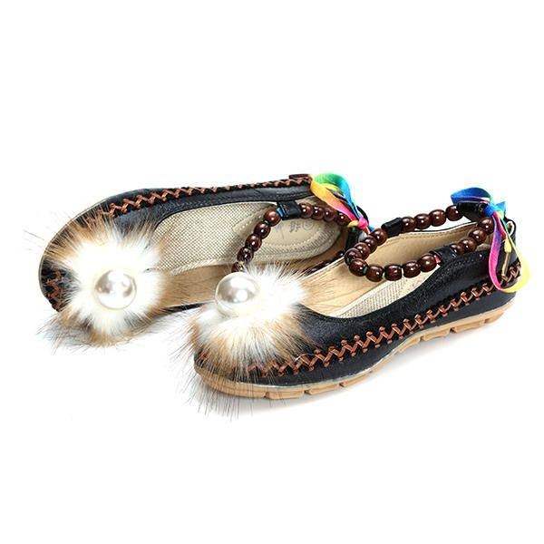 Dame Perler Farverige Flats Loafers Komfortable