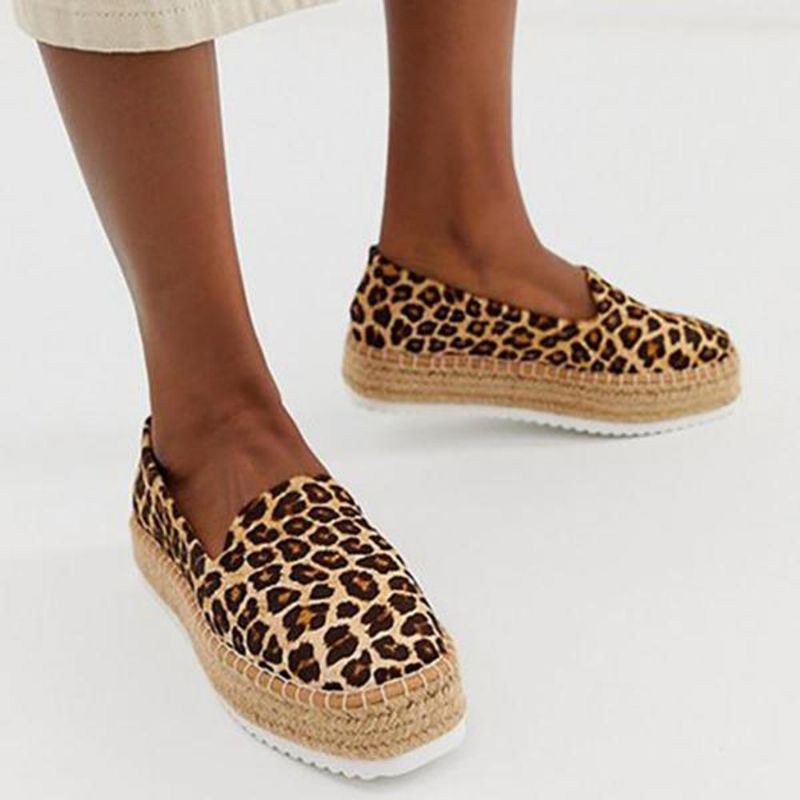 Dame Ruskind Espadrilles Halmflettet Platform Loafers