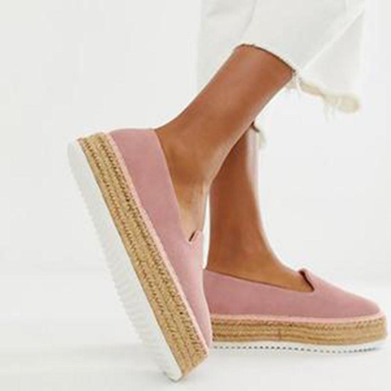 Dame Ruskind Espadrilles Halmflettet Platform Loafers