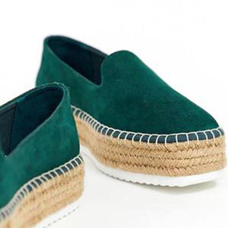 Dame Ruskind Espadrilles Halmflettet Platform Loafers