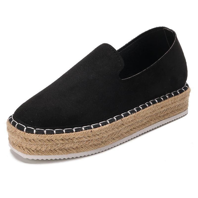 Dame Ruskind Espadrilles Halmflettet Platform Loafers