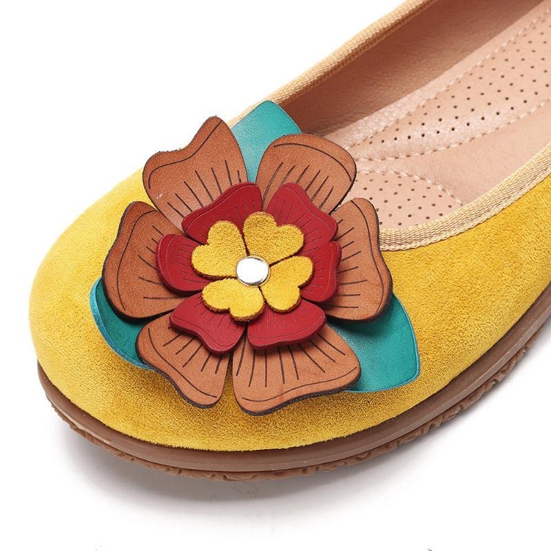 Dame Ruskind Flower Slip On Comfort Casual Flats