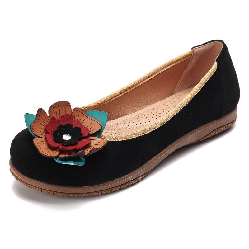 Dame Ruskind Flower Slip On Comfort Casual Flats