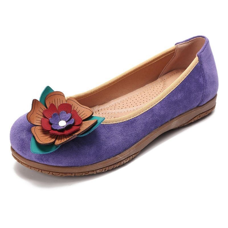 Dame Ruskind Flower Slip On Comfort Casual Flats