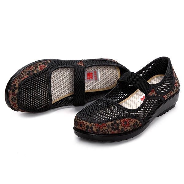 Dame Soft Slip On Casual Flat Loafer Sko