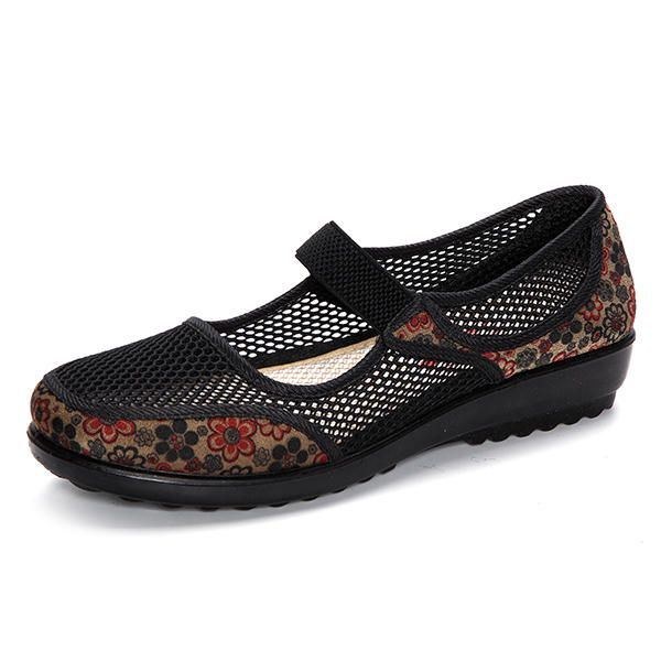 Dame Soft Slip On Casual Flat Loafer Sko