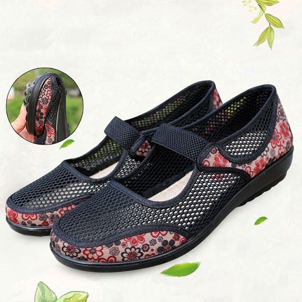 Dame Soft Slip On Casual Flat Loafer Sko