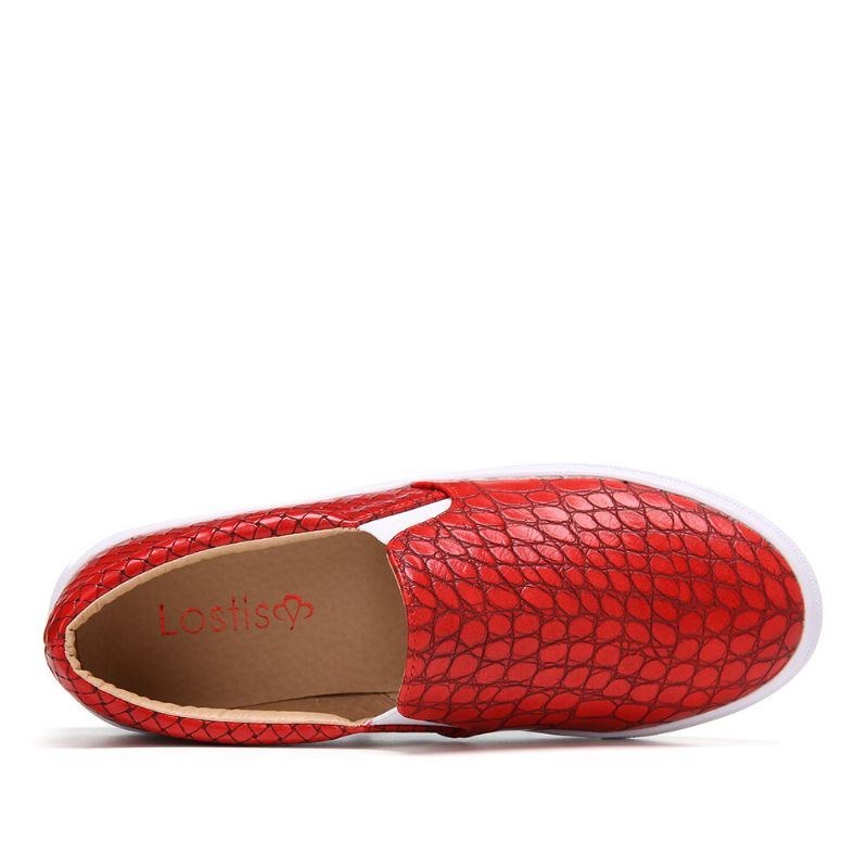 Dame Soild Farve Sten Print Comfy Flats