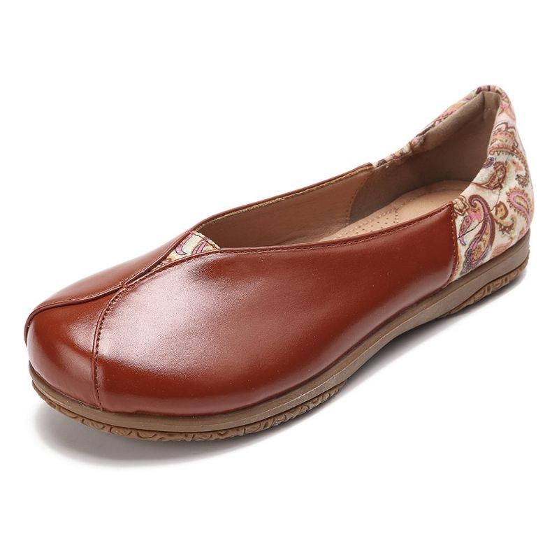 Dame Splejsningsmønster Skridsikre Casual Flat Loafers